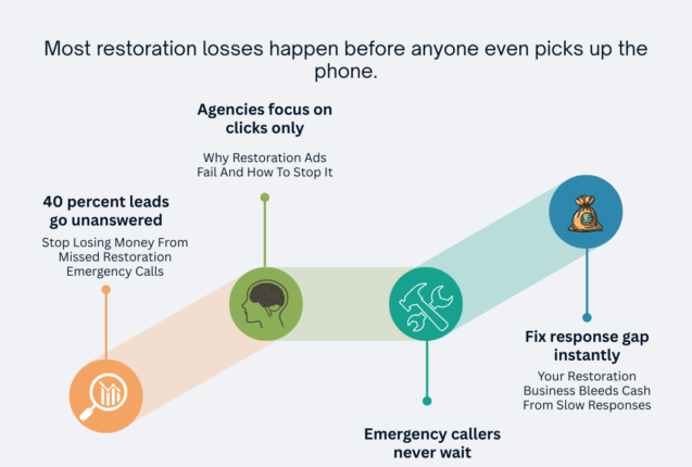 most restoration companies unknowingly leak a huge portion of their marketing budget - not because their ads are bad, not because leads are “low quality,” but because no one picks up the phone fast enough.